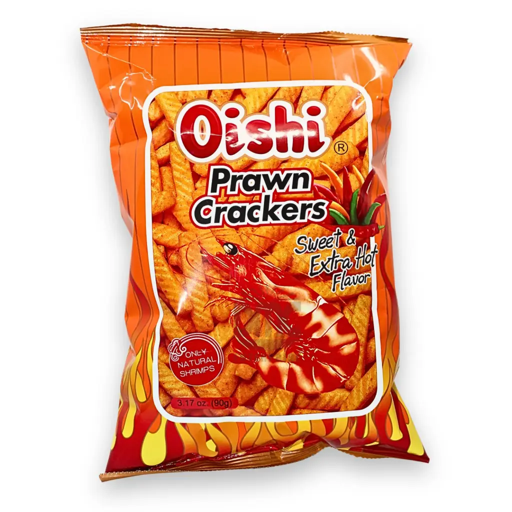 Oishi Prawn Crackers Sweet & Extra Hot (90g x 30) 