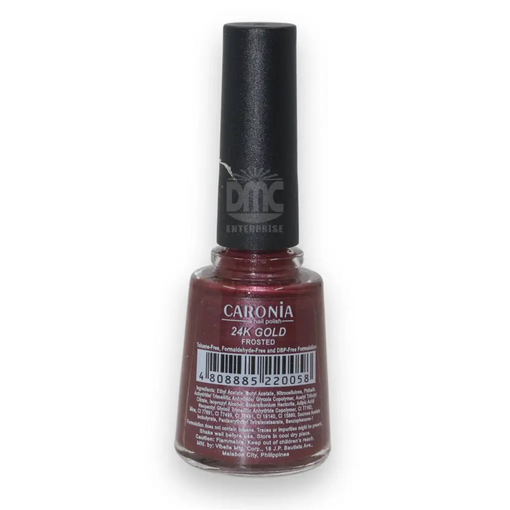 Caronia Nail Polish Maxi Frosted 24K Gold (15ml x 144)