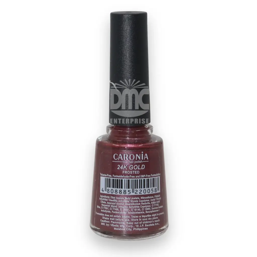 Caronia Nail Polish Maxi Frosted 24K Gold (15ml x 144)