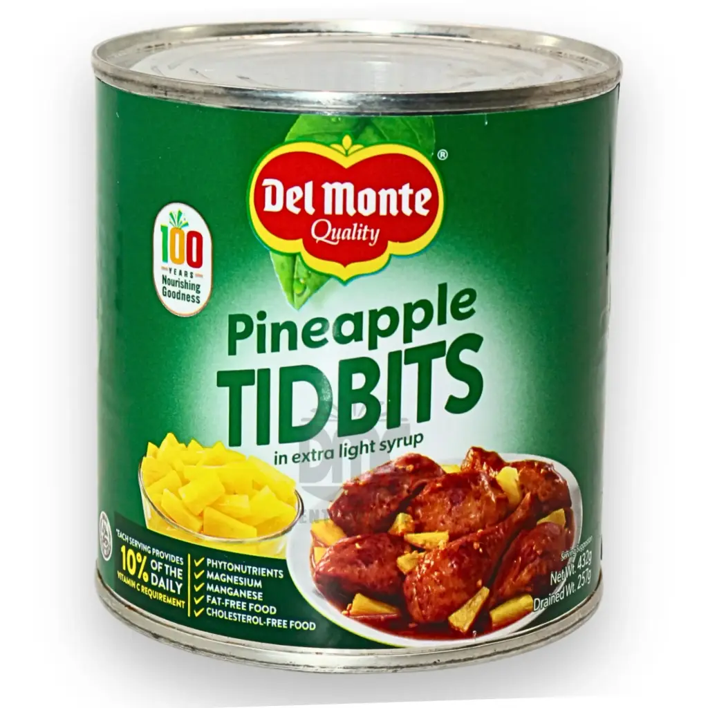 Del Monte Pine Tidbits in Extra Light Syrup (432g (1.5) x 24)  