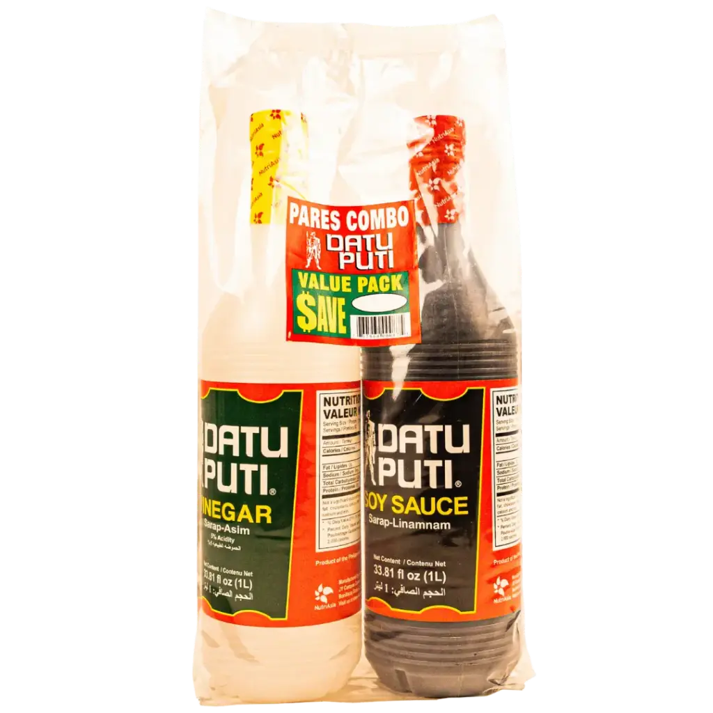 DATU-PUTI VINEGAR SOY SAUCE COMBO 1L