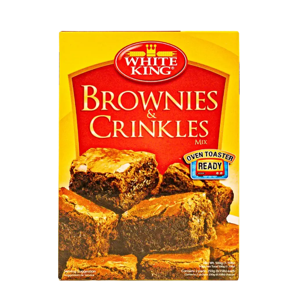 White King Fudge Brownies & Crinkles Mix (500g x 24)