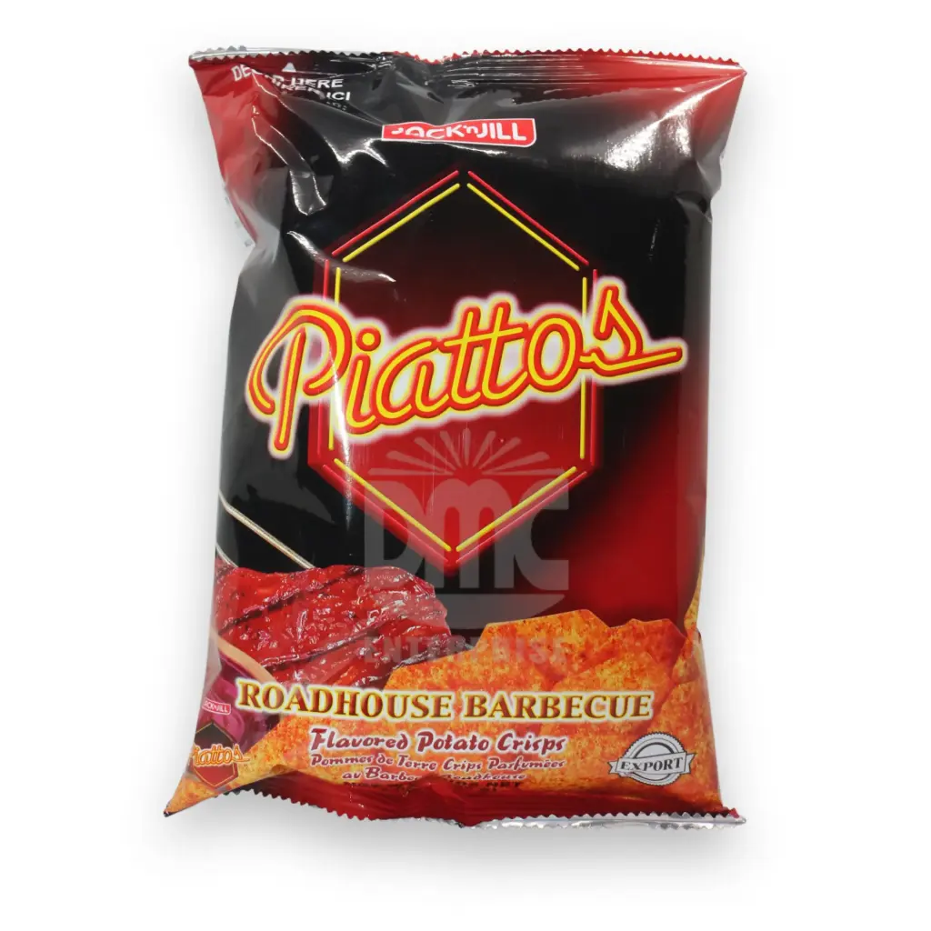 Jack & Jill Piattos Roadhouse BBQ Flavored Potato Crisps (85gx50)