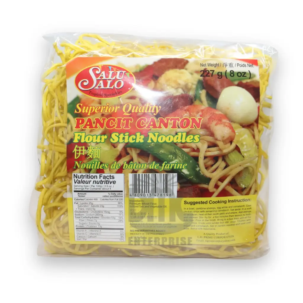 SaluSalo Pancit Canton (Flour Stick Noodles) (227g x 30)