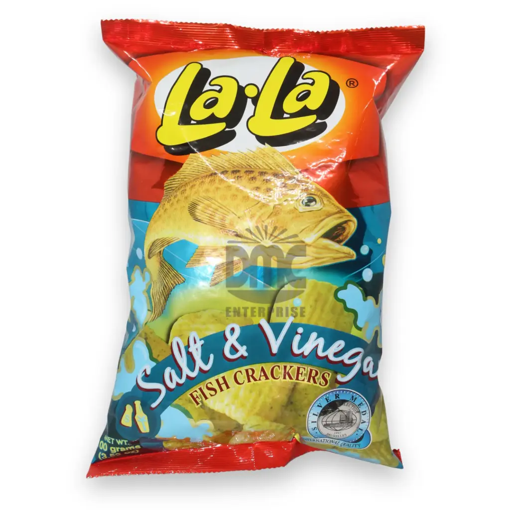Lala Fish Crackers Salt & Vinegar (100g x 24) 