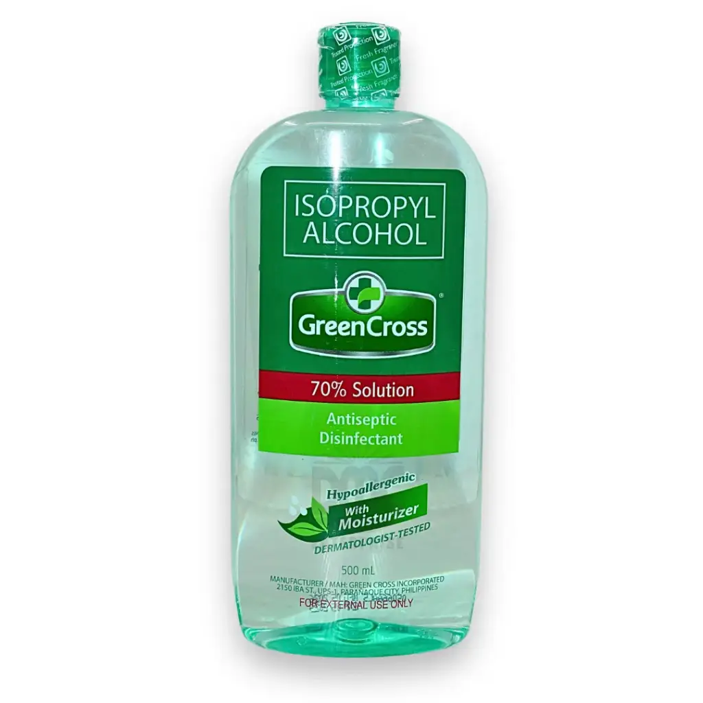 Green Cross Isopropyl Alcohol 70% (500ml x 36)