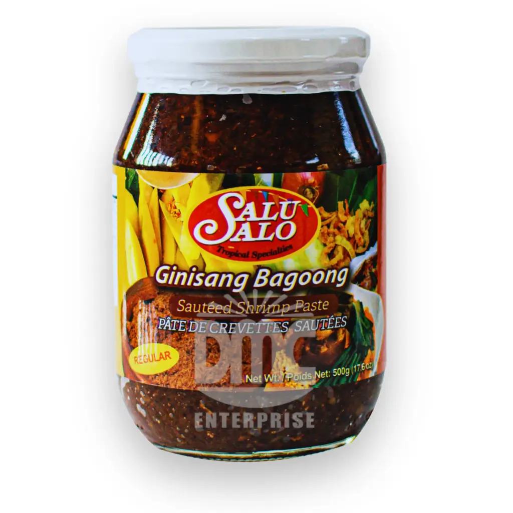 SaluSalo Ginisang Bagoong (Sauteed Shrimp Paste) Regular in Corn Oil (500gx12)