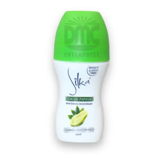 Silka Green Papaya Whitening Deodorant (Green) (40ml x 72)