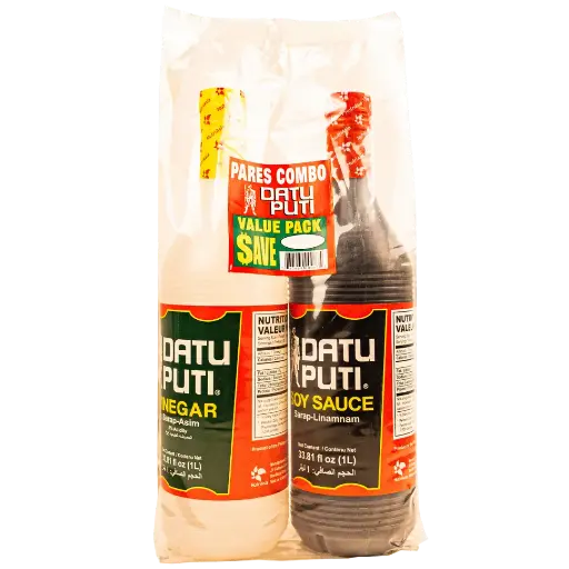 DATU-PUTI VINEGAR SOY SAUCE COMBO 1L