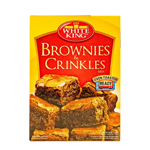 WHITE KING BROWNIES & CRINKLES 500g
