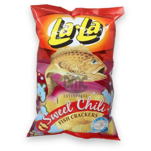 Lala Fish Crackers Sweet Chili (100g x 24)