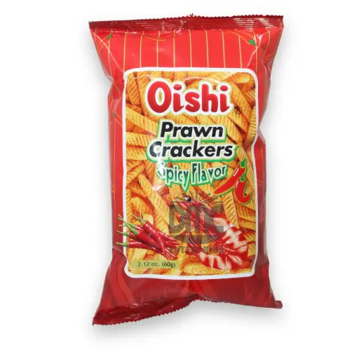 Oishi Prawn Crackers Spicy (60gx50)
