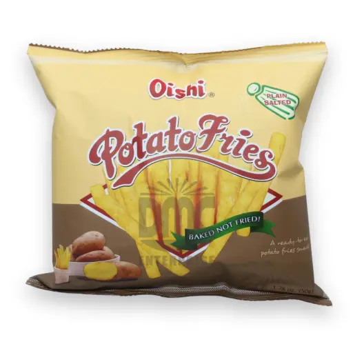 Oishi Potato Fries Plain Salted (50gx50)